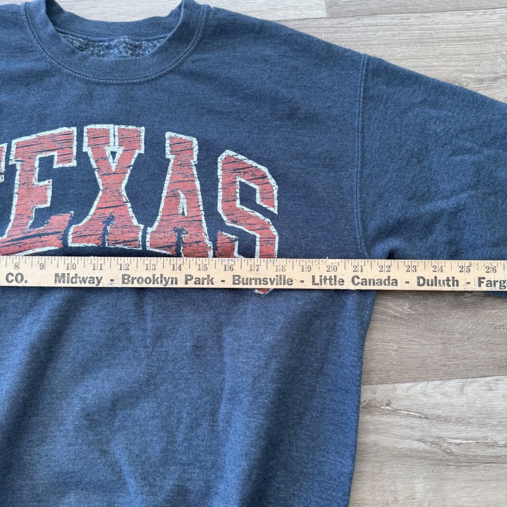 Gameday Couture x Social House Texas Sweatshirt Charcoal Grey Medium Distressed - Picture 4 of 7
